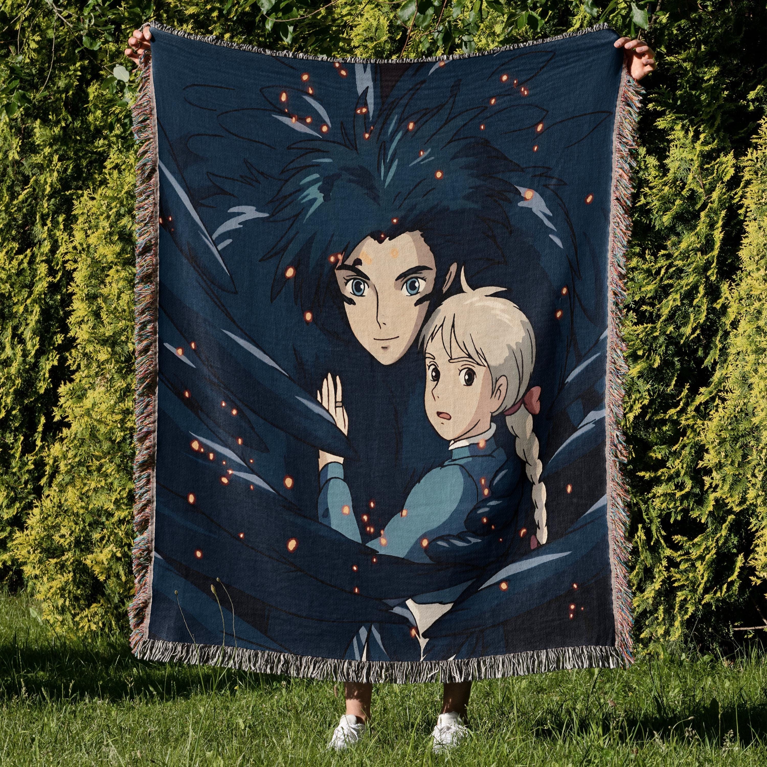 Howls Moving Castle Woven Blanket, A Heart's A Heavy Burden, Anime