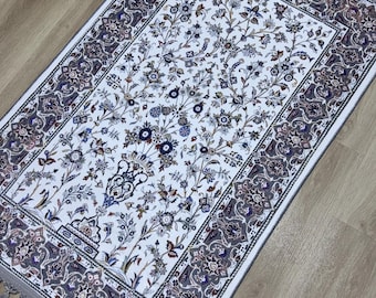 Alfombra de oración turca floral, alfombra de oración musulmana islámica - Regalo de boda para Eid