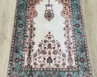 Prayer Mat – Turkish Islamic Soft Muslim Prayer Rug- Janamaz - Sejadah - Muslims Gift - Ramadan