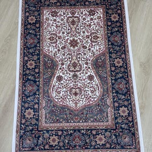 Bamboo Silk Prayer Rug |Prayer Rug For Muslim | Rug |Turkish Prayer Rug| Luxury Prayer Rug |Janamaz | Soft Prayer Rug | Prayer Silk Rug 3x4