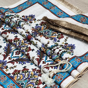Prayer Rug Elegant Turkish Prayer Mat Custom Name Soft Velvet Muslim Gift Islamic Carpet Luxury Turkish Prayer Rug Soft Velvet Mat carpet