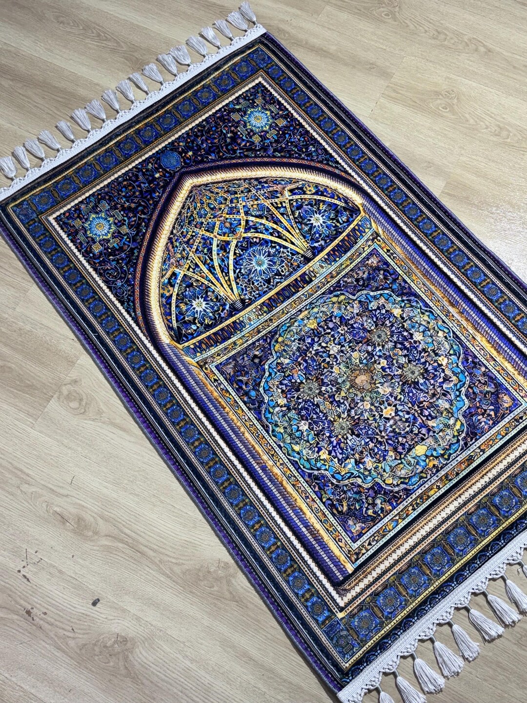 Musim Rugs Blue Islamic Prayer Rug Turkish Mosque Design, Muslim Ramadan Gift - Etsy