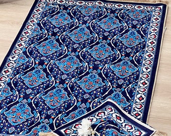 Prayer Rug For Muslim | Prayer Mat | Gebetsteppich | Luxury Prayer Rug | Janamaz | Ramadan Gift | Eid Gift | Wedding Gift