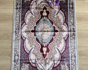 Prayer Rug For Muslim | Prayer Mat | Gebetsteppich | Luxury Prayer Rug | Janamaz | Ramadan Gift | Eid Gift | Wedding Gift