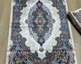 Prayer Rug For Muslim | Prayer Mat | Gebetsteppich | Luxury Prayer Rug | Janamaz | Ramadan Gift | Eid Gift | Wedding Gift