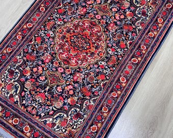 Floral Muslim Prayer Rug , Turkish Motif Islamic Decor -Ramadan Gift -Sejadah - Janamaz - Salah - Mihrab