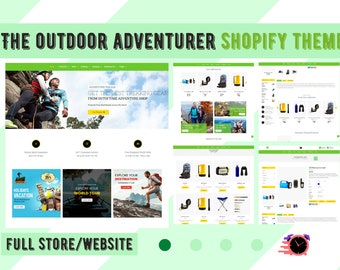 Outdoor Shopify Dropshipping Theme | Minimalist Outdoor Shopify Dropshipping Theme, Health and Fitness and Pets and Gadget Niche Compatible