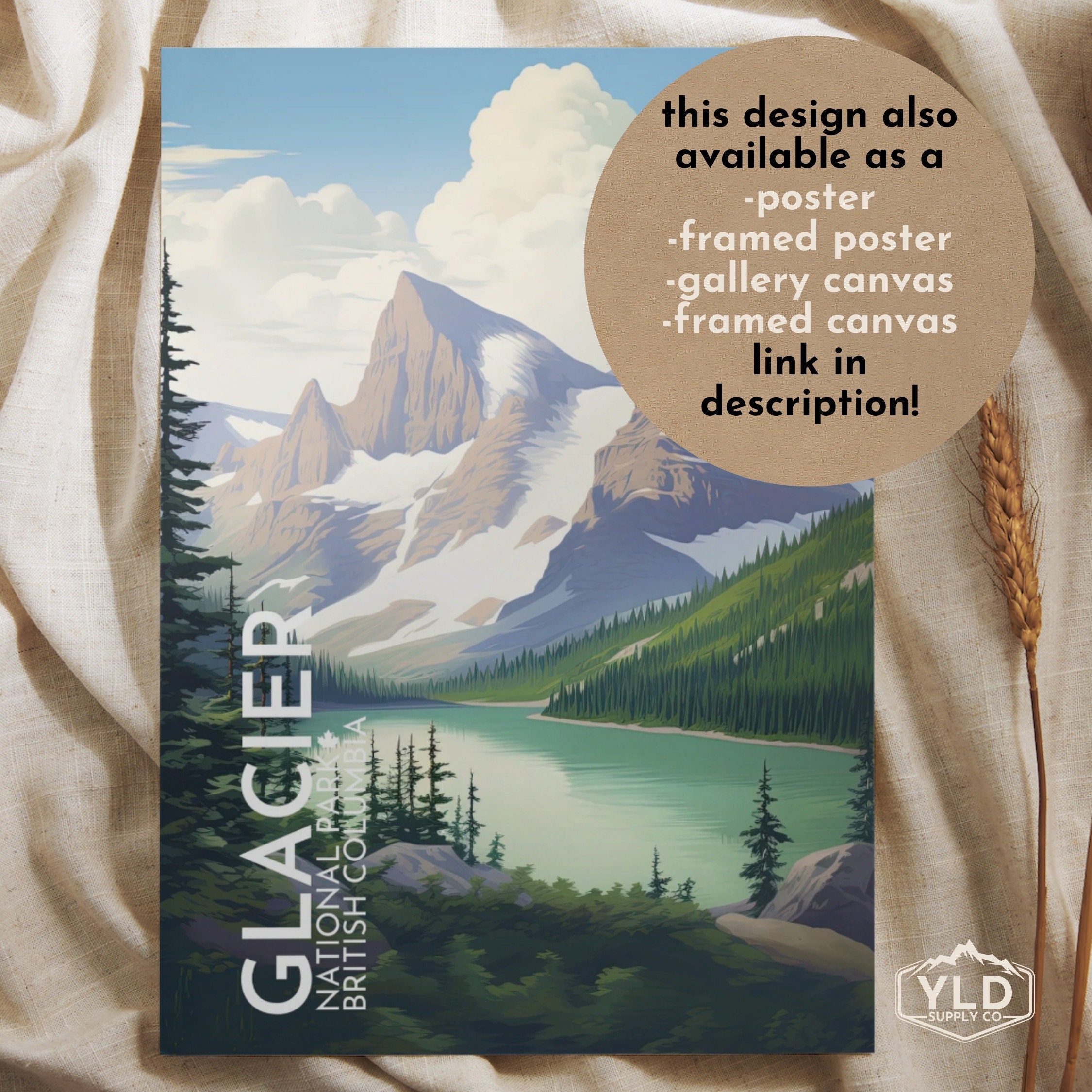 Glacier National Park Fridge Magnet, Canadian National Parks Magnet ...