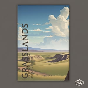 Grasslands National Park Magnet: Saskatchewan Canada Travel Souvenir