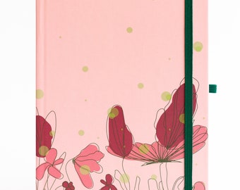 Floral Fables A5 Dot Grid Journal with Printed Hardcover