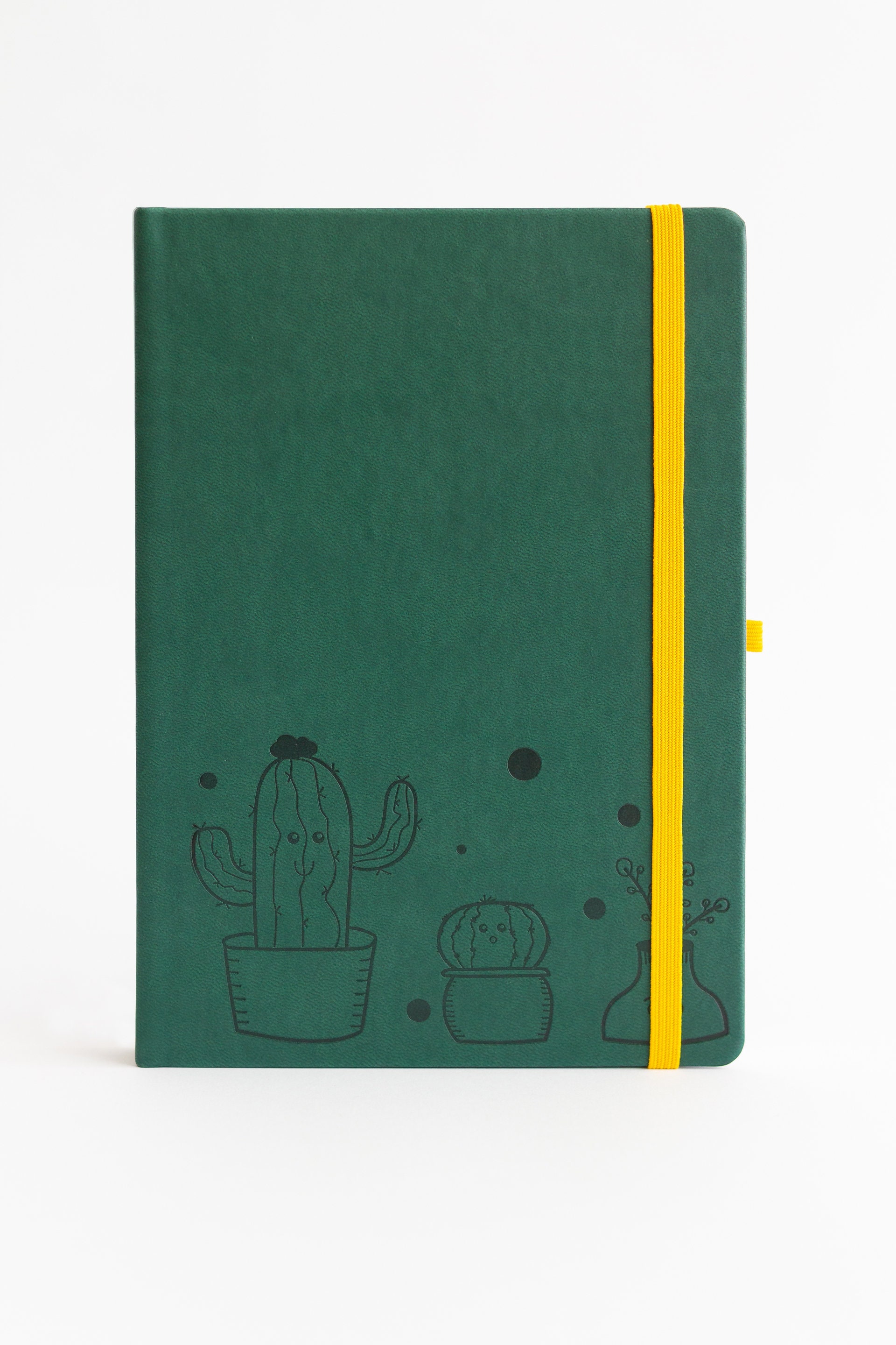 Prickly Pages A5 Dot Grid Journal with Vegan Leather Hardcover