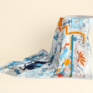 100% mulberry silk scarf pure silk scarf, elegant and original design great gift for wedding/birthday/friend 90X90CM