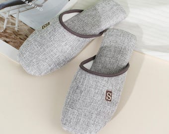 Cotton Linen Slippers: Lightweight Non-Slip Indoor Shoes
