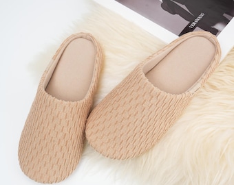 Women Slippers Foot Massaging Slippers Indoor Rubber Sole Bubbles Cushion
