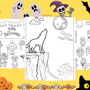10 Printable Halloween Coloring Pages for Kids | Fun and Spooky Designs ...