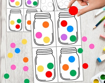 Color Sorting Activity for kids, Color Matching, Toddler Color Activity, Learning Colors, Sort by Color Print