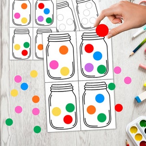 Color Sorting Activity for kids, Color Matching, Toddler Color Activity, Learning Colors, Sort by Color Print