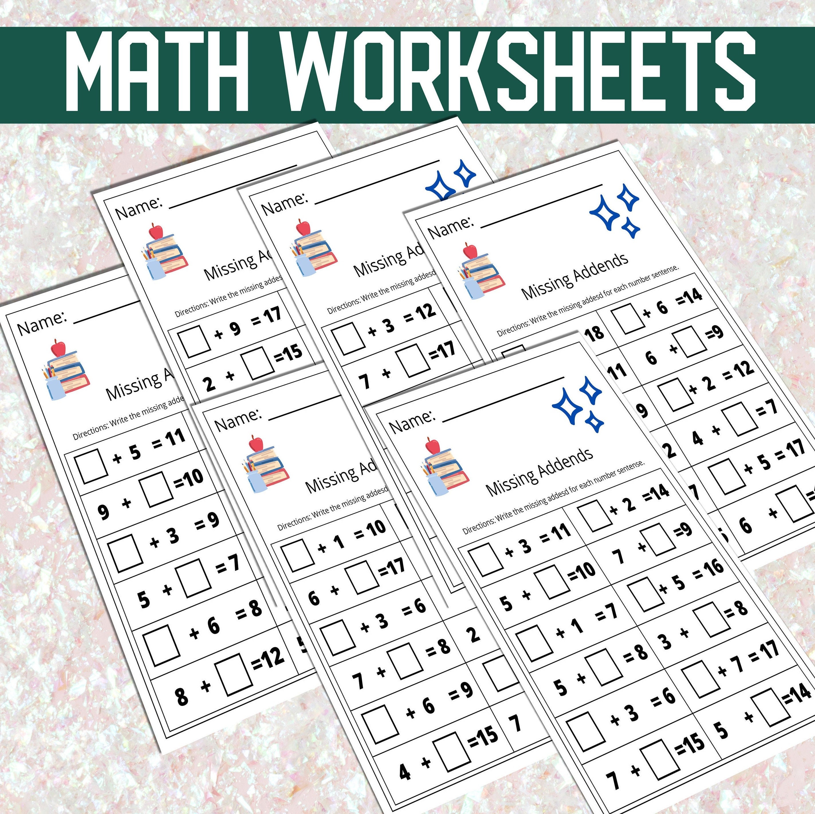 Printable Math Worksheets 1 20
