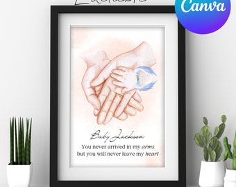 miscarriage keepsake, stillborn child memorial, baby loss gift, sympathy gift Printable