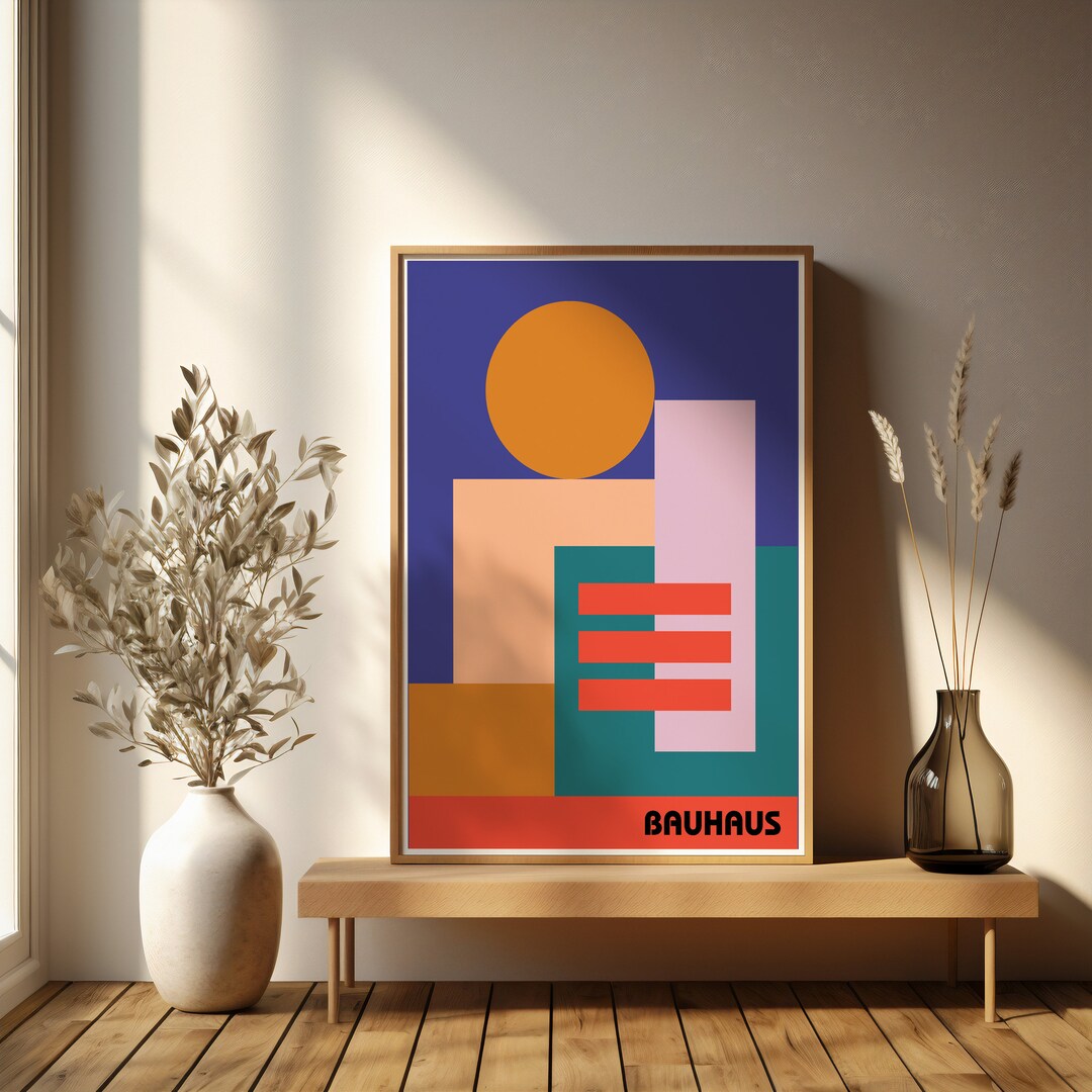 Bauhaus Wall Art Print,bauhus Prints,abstract Bauhaus Poster,printable ...