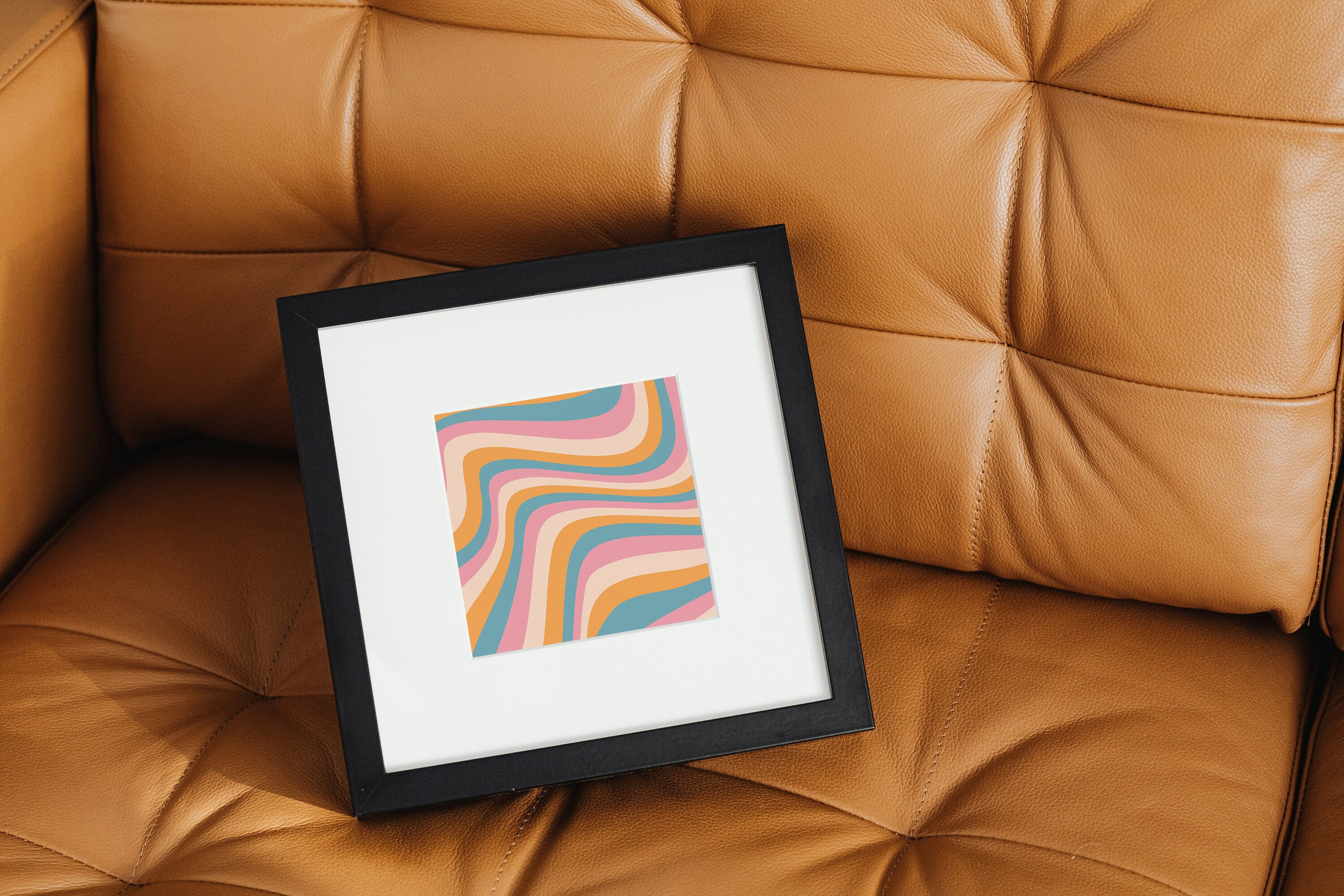 Printable Square Retro Wall Art,retro Square Prints,square Posters ...