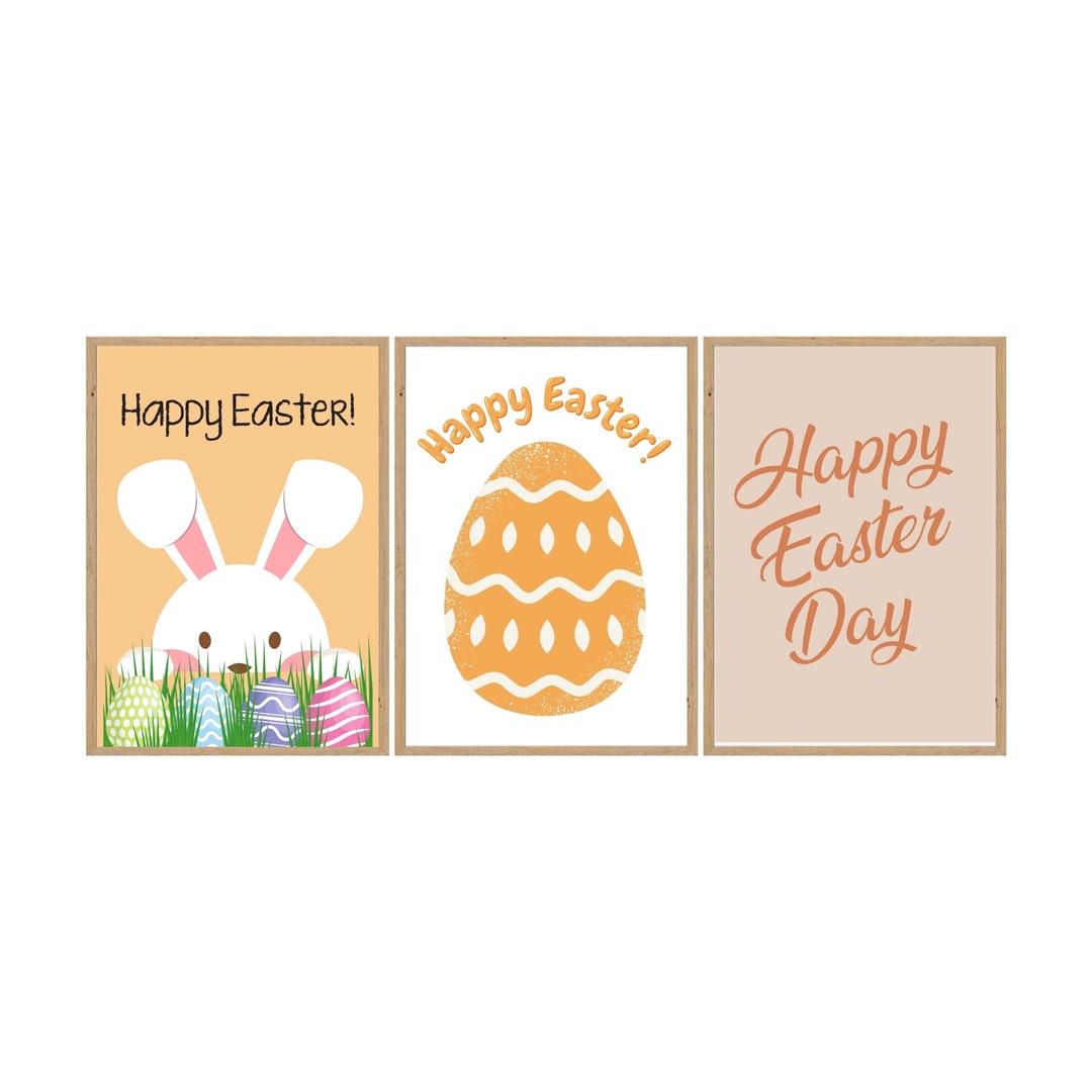 Easter Printable Wall Art,easter Prints Se,easter Poster,easter Bunny ...