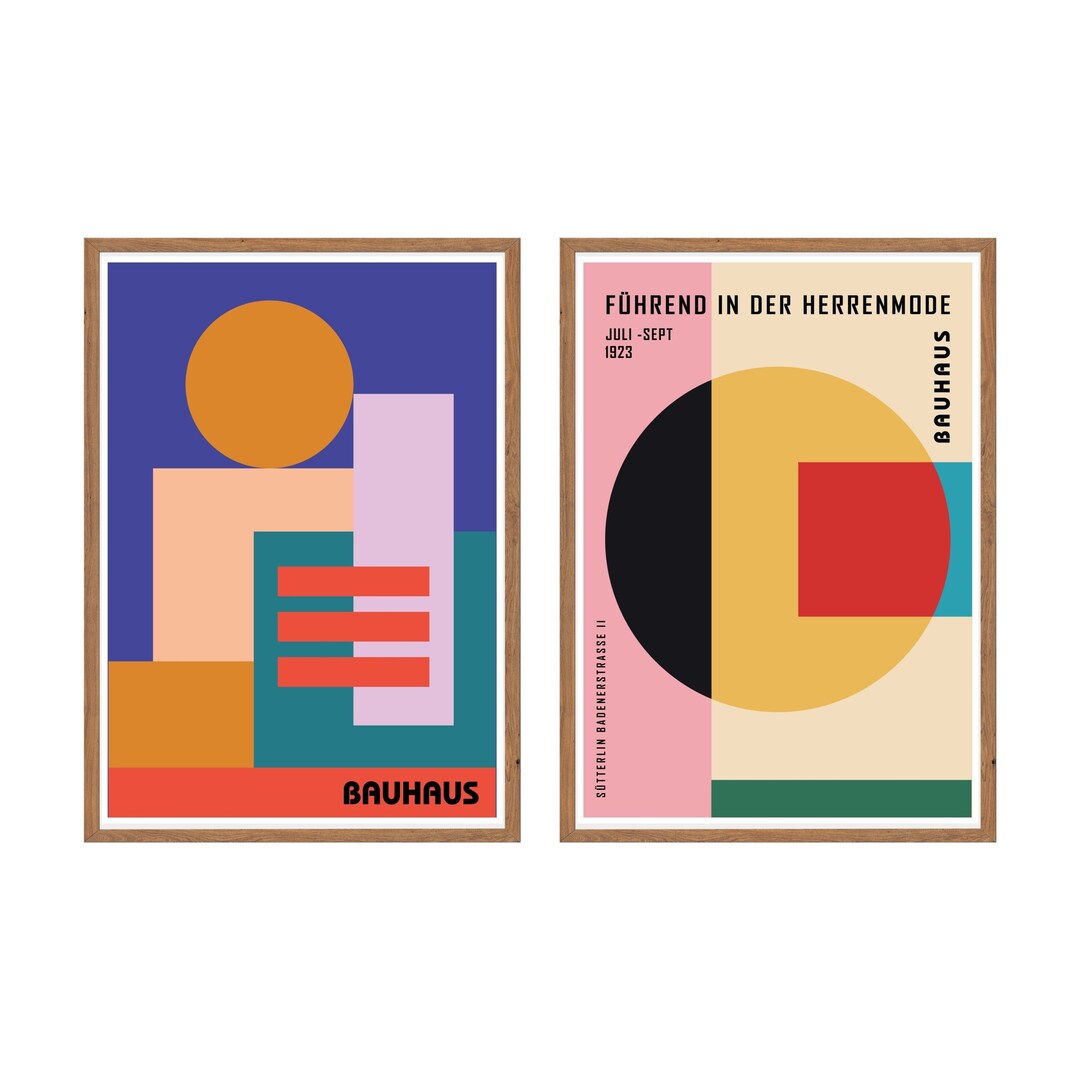Printable Bauhaus Wall Art, Bauhaus Posters,bauhaus Prints,mid Century ...