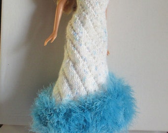 Robe longue Barbie au tricot