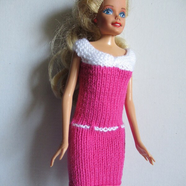 Robe de Barbie au tricot en coton ou laine
