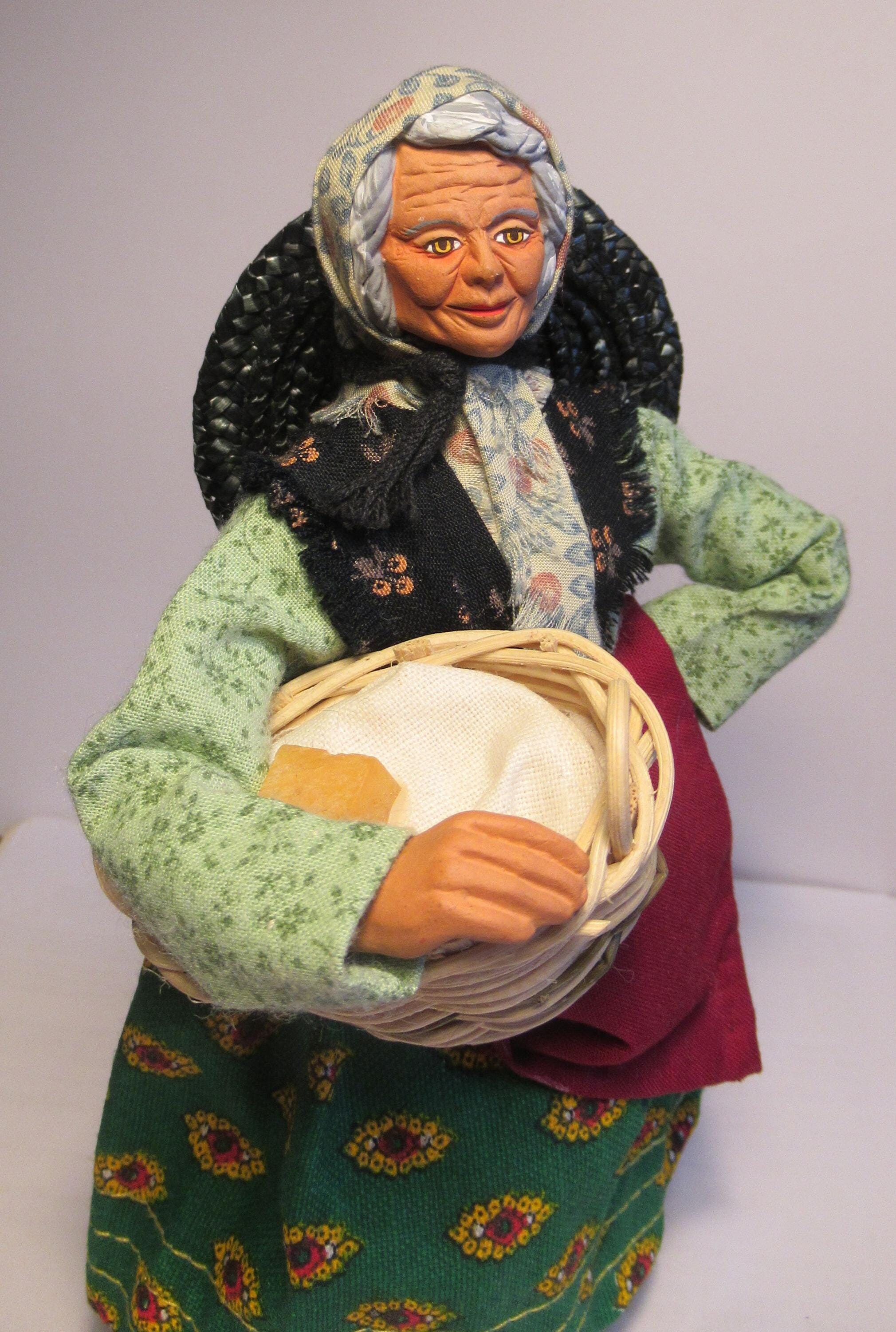 Old Santon from Provence, the Washerwoman