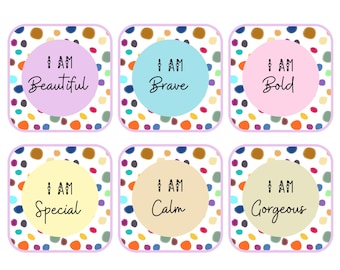 Printable Positive Affirmation Cards | Motivational Quotes | Affirmations For Kids | Instant Download | 30 Printable Cards