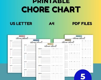 Chore Chart Printable For Kids and Adults