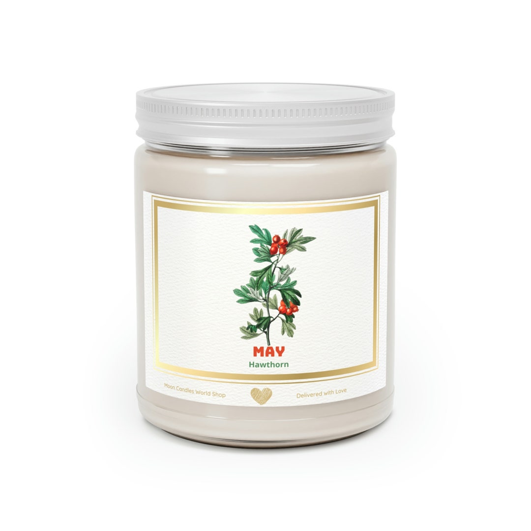 Flower Birth Month Candle May Birth Month Flower Birthday Candle Gift