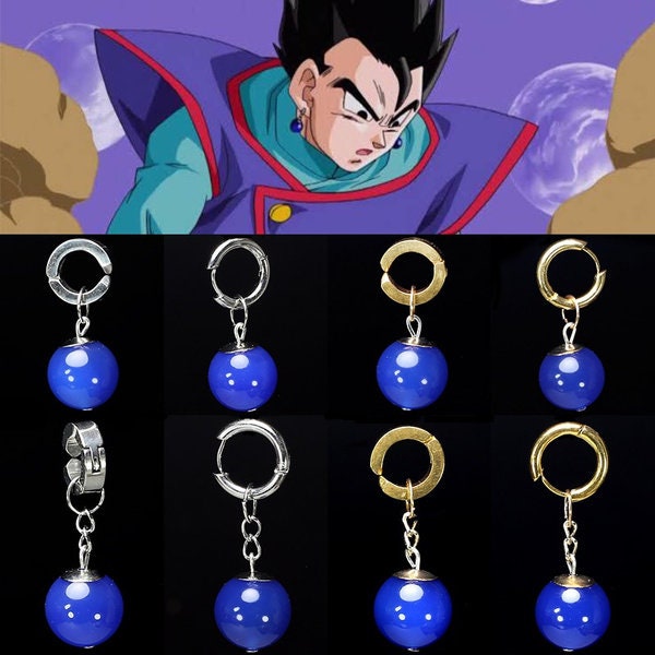 Buy Dragon Ball - Vegito Potara Themed Cool Earrings (4 Designs) - Rings &  Earrings