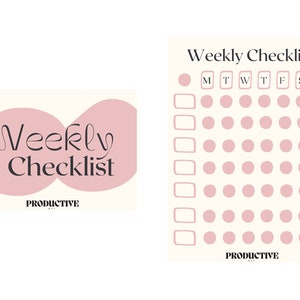 Printable Checklist. Daily Digital Habit Checklist. Weekly Printable Habit Tracker. Personalized Wellness Tracker. Weekly Checklist For All