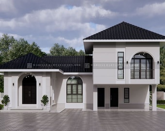 Edesign MSD 001 | 4 Bedrooms 4 Bathrooms | The Meditteranean Style | House Design | 3D House | Modern House | Cottage House |  | Home Design