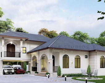 Edesign MSD 002 | 4 Bedrooms 3 Bathrooms | The Mediterranean Style | House Design | 3D House | Modern House | Cottage House  | Home Design