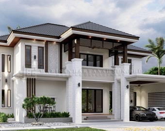 Edesign The Bali WH D82 | 5 Bedrooms 3 Bathrooms | House Design | 3D House | Modern House | Bali House | Architecture Design | Home Design