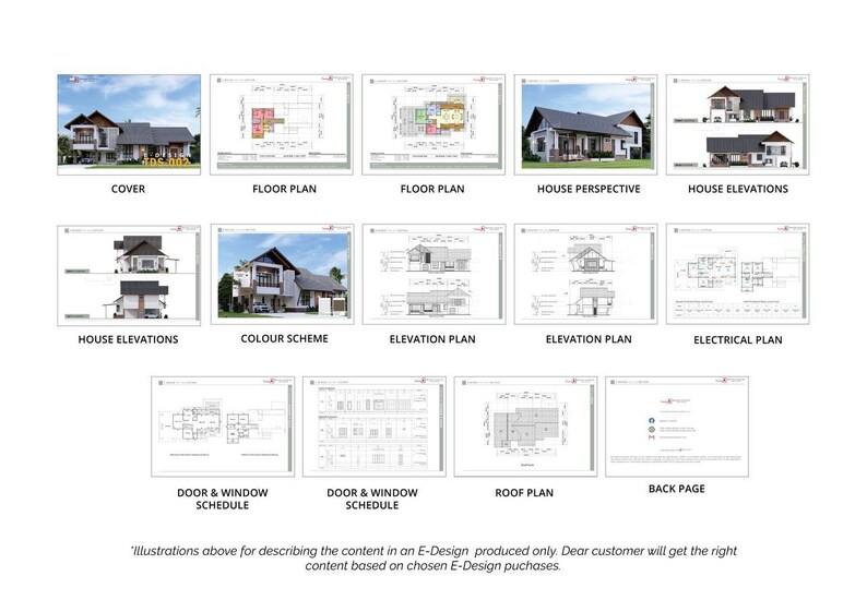 Modern Tropical House Design: 4 Bedroom Floor Plan (PDF) - Etsy