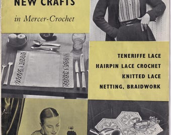 Vintage Crochet Pattern Booklet PDF – 1950s Gloves, Babywear, Tea Cosy & Hairpin Lace