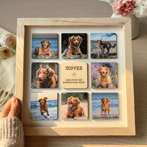 Personalized Dog Photo Frame, Custom Memorial Dog Picture Wooden Frame, Loss of Dog, Dog Memorial Gifts, Pet Loss Gifts, Pet Sympathy Gift