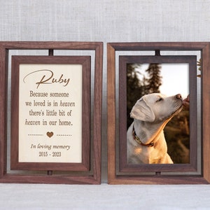 Personalized Pet Memorial Photo Frame, Picture Frame Loss of Dog, Dog Memorial Gifts, Pet Loss Gifts, Sympathy Gift, Bereavement Gifts