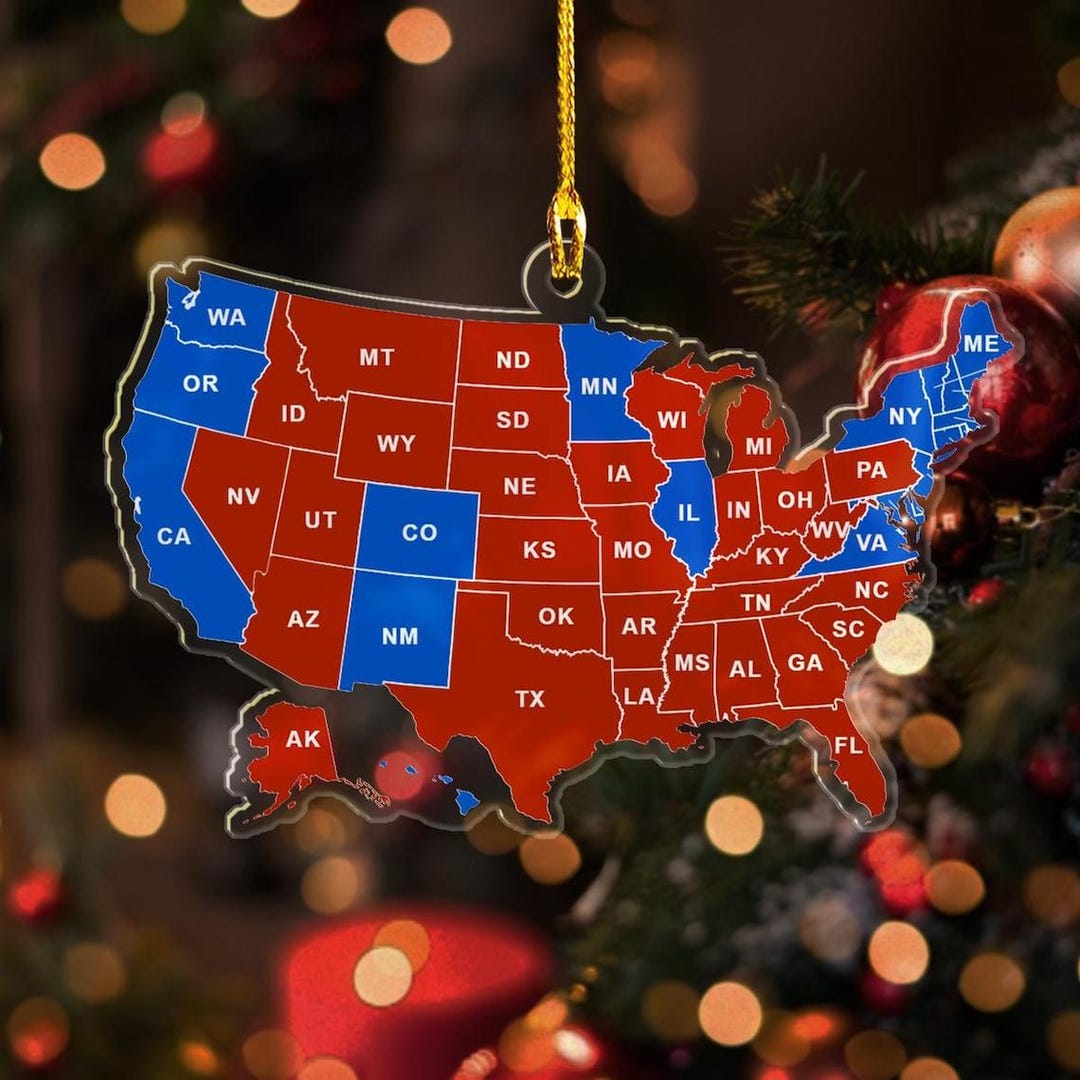 US Presidential Election 2024 Ornament, Trump Ornament Gift, Trump