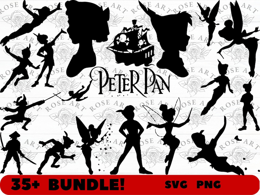 Peter Pan Svg Bundlepeter Pan Pngpeter Pan Cut Filepeter - Etsy