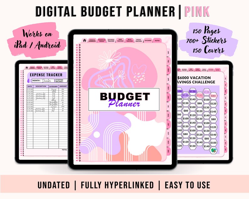Budget Planner Digital Budget Planner Budget Planner Ipad Etsy