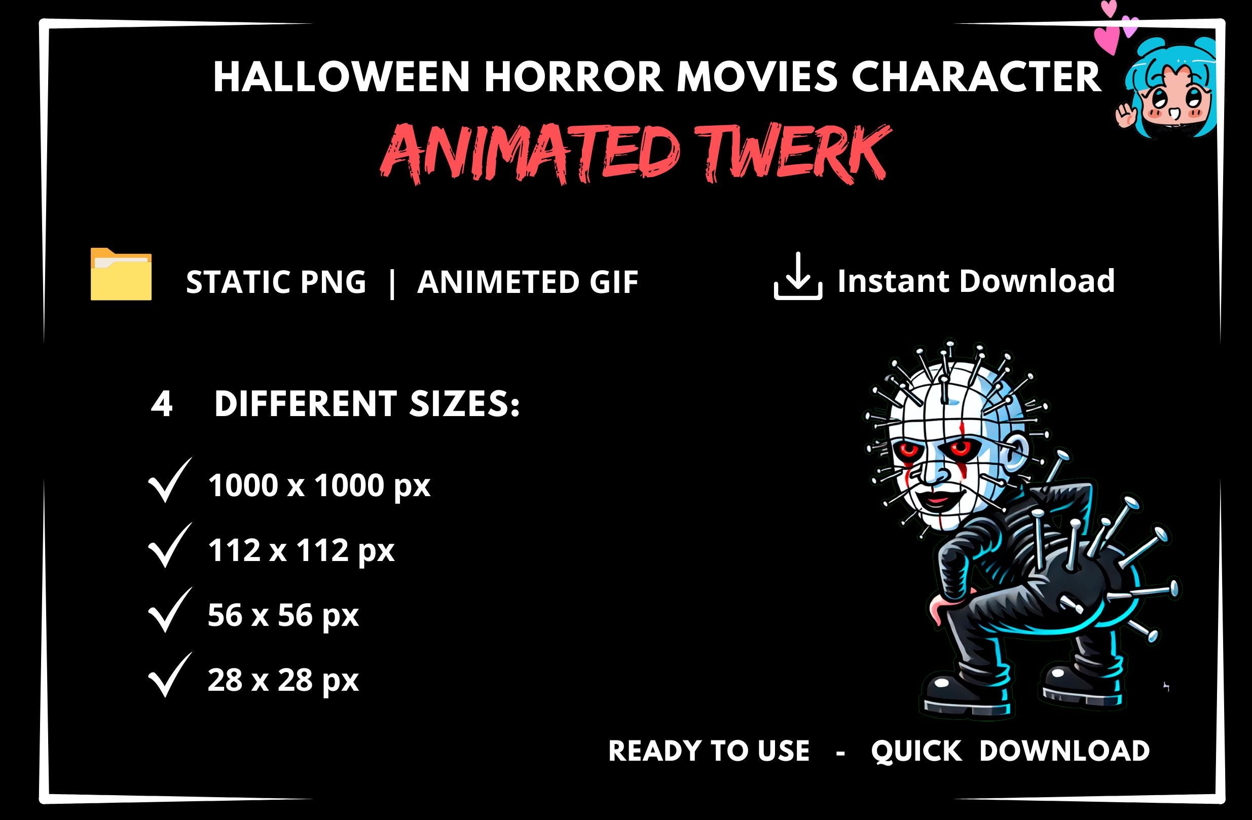 Pinhead Animated Twerk Emote | Twitch Emotes | Emotes Twerk | Animated ...