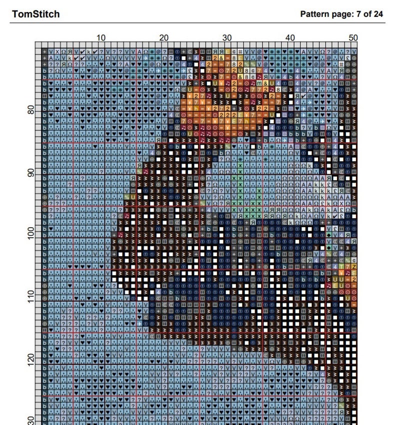 Shadow Warriors Cross Stitch Pattern in Pdf DMC - Etsy