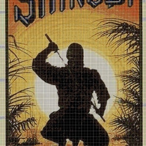 Grille point de croix Shinobi en pdf DMC
