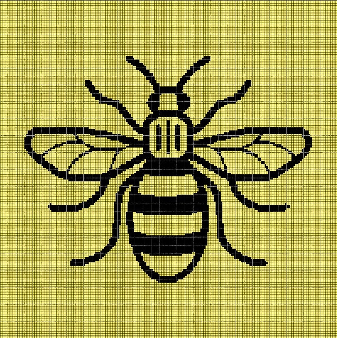 Wasp Silhouette Cross Stitch Pattern in Pdf - Etsy