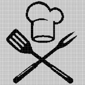 HÄKELN! Grill Symbol häkeln afghanischen Muster Graph